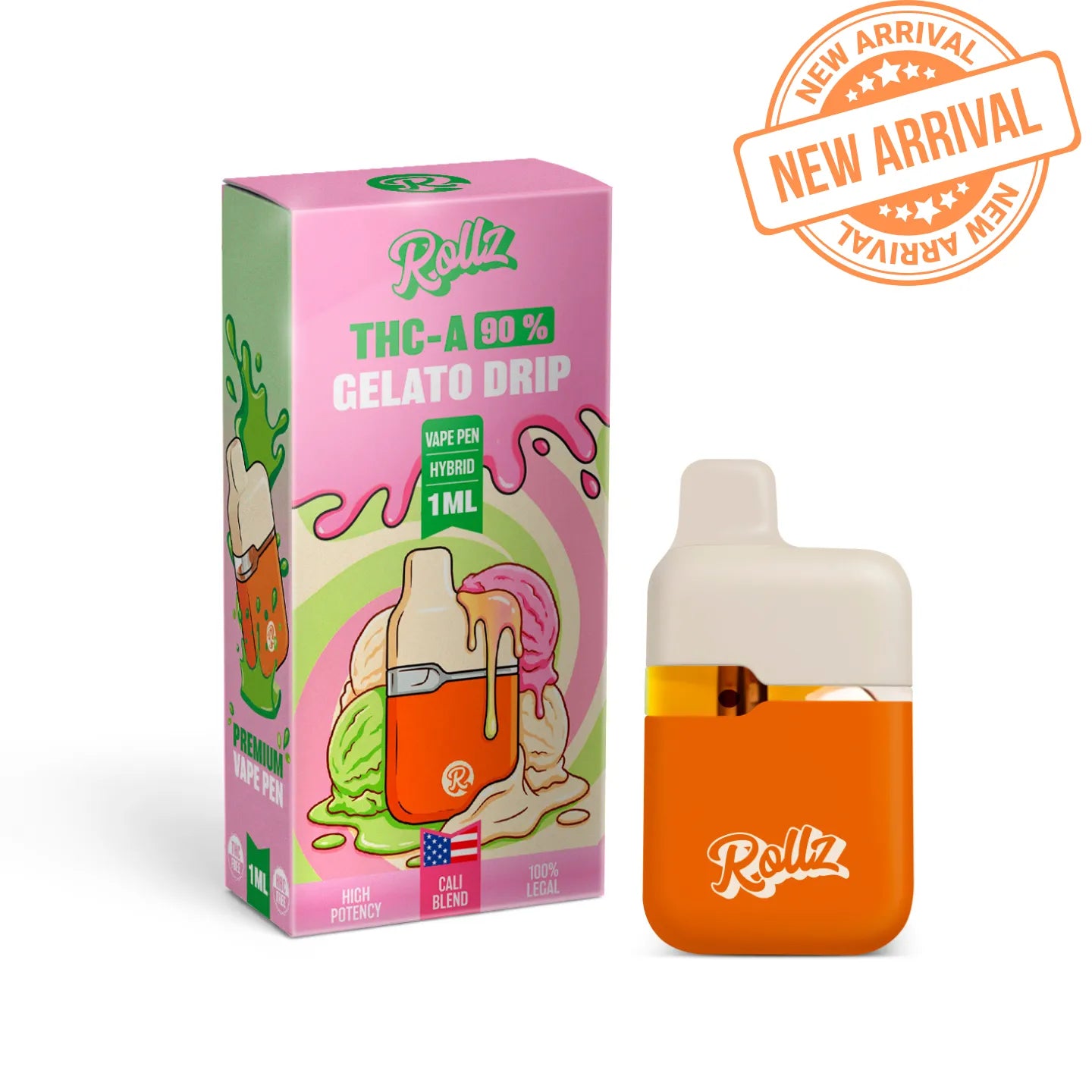 ROLLZ 1ML THCA VAPE CCELL 90% | RollzEurope.com  Rollz Europe