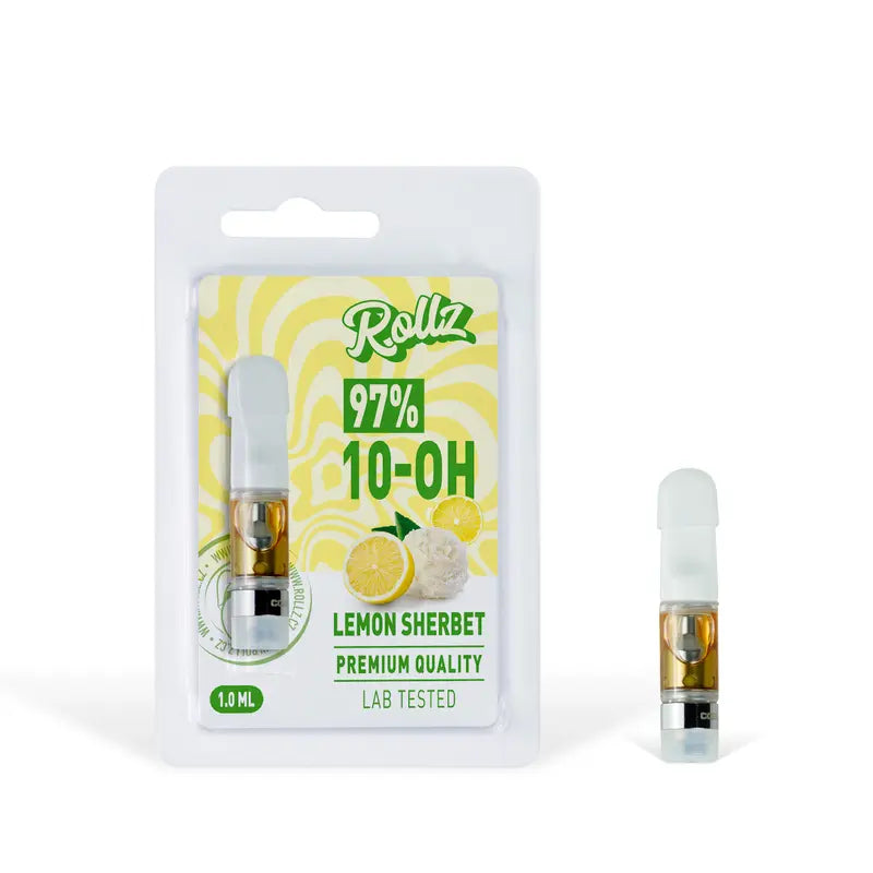 ROLLZ 10-OH live resin cartridge 1 ml – Lemon Sherbet, 510, own production.