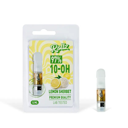 ROLLZ 10-OH live resin cartridge 1 ml – Lemon Sherbet, 510, own production.