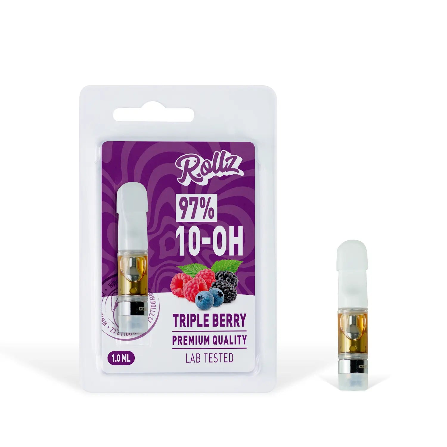 ROLLZ 10-OH live resin cartridge 1 ml – Triple Berry, 510, own production.