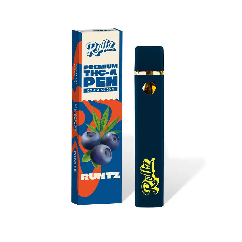 ROLLZ THCA vape box – Runtz, ~800 puffs; own production.