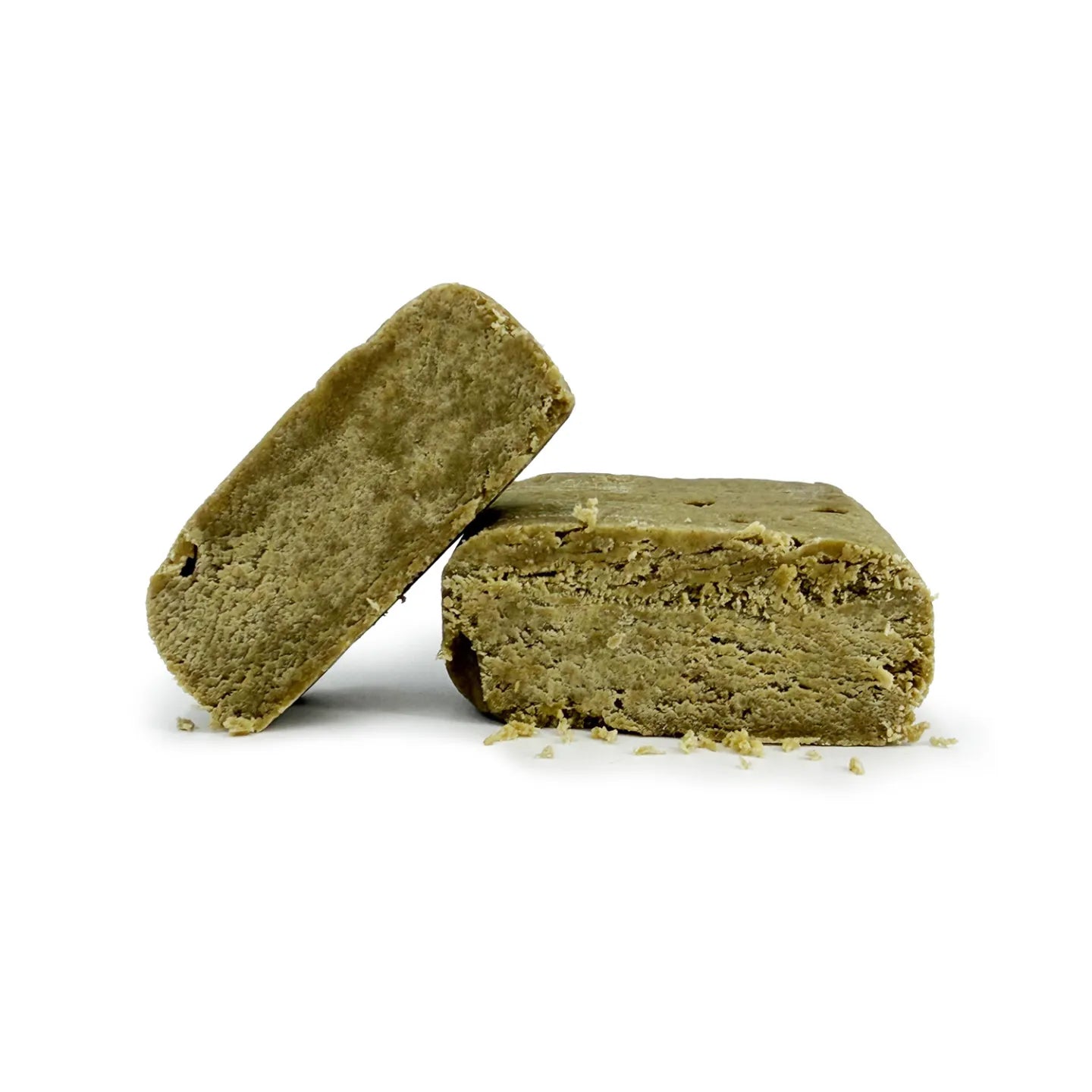Close-up detail of Static solventless hash, electrostatic sift 45% THCA
