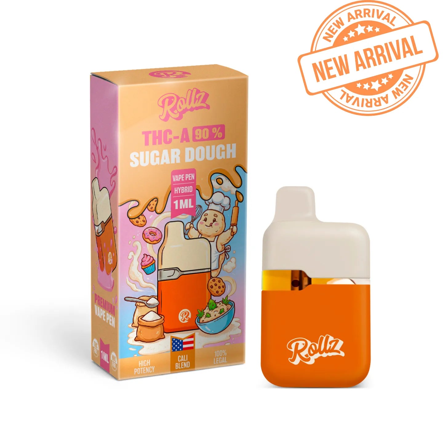 ROLLZ 1ML THCA VAPE CCELL 90%