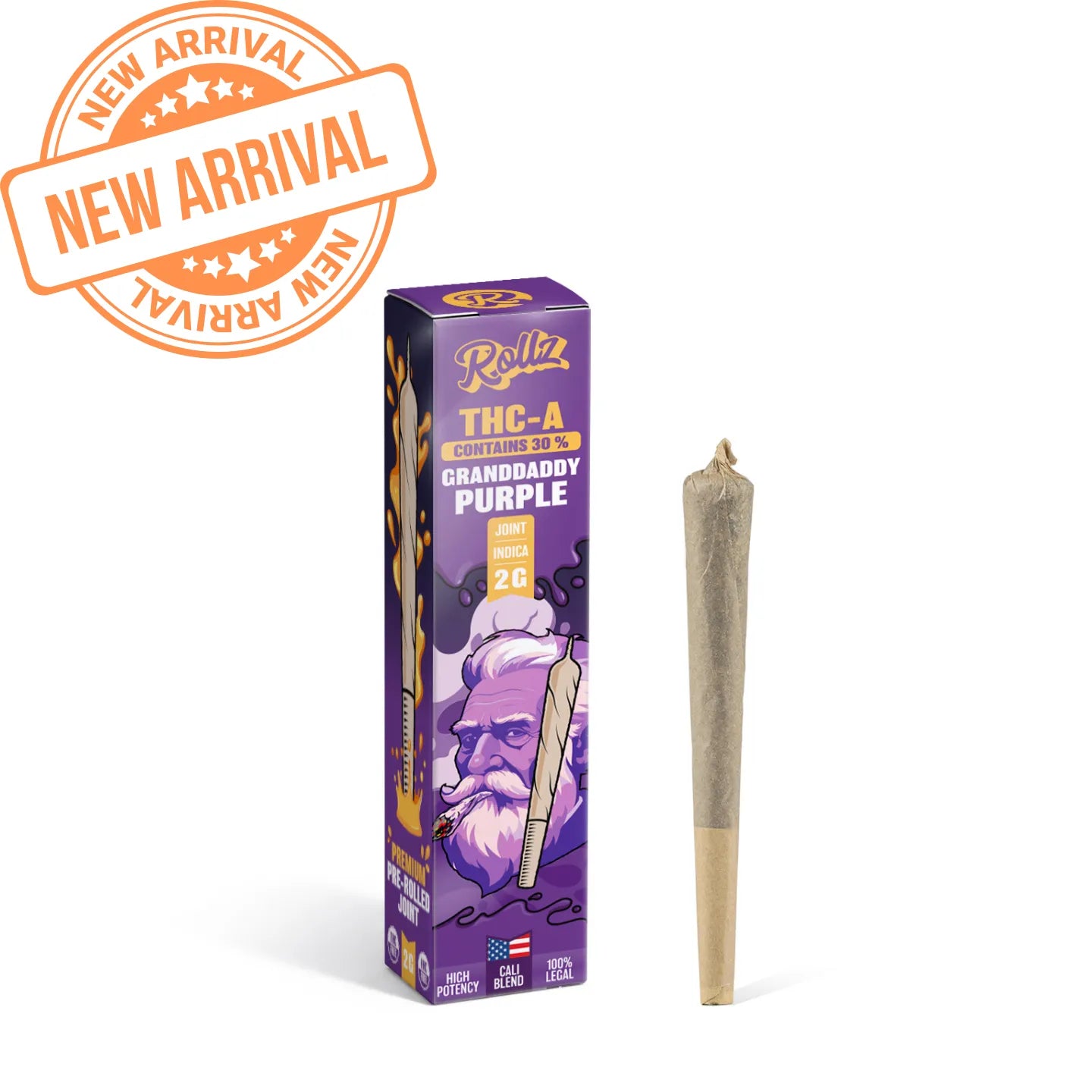 Rollz THCA Pre-Roll – 2G Cali Blend