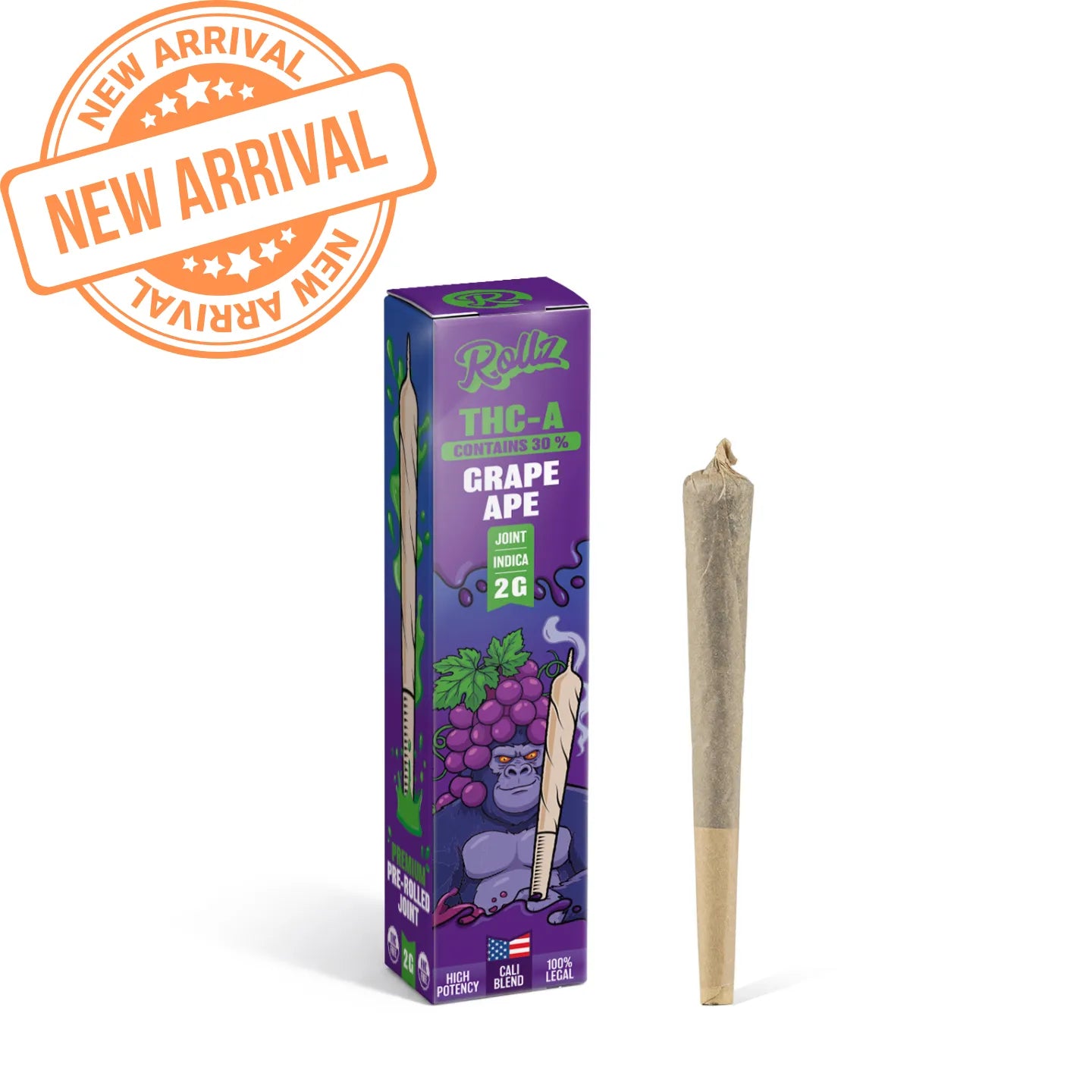 Rollz THCA Pre-Roll – 2G Cali Blend