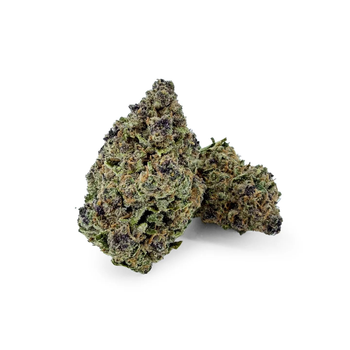 Rollz SNIFFERS indoor THCA dried flower buds on a white background, premium quality cannabis flower with dense structure and natural colour